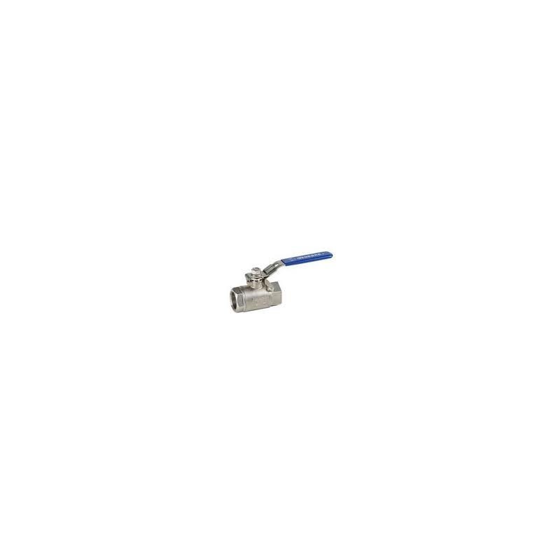 FIG. 2008. VALVULA ESFERA STANDARD 2 PIEZAS. MEDIDAS: 1/2. INOX