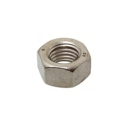 DIN 934 TUERCA HEXAGONAL MEDIDAS: M 12 MM. INOXIDABLE 304 A2.