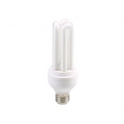 BOMBILLA ECONÓMICA. LUZ FRÍA. 26W. E27.