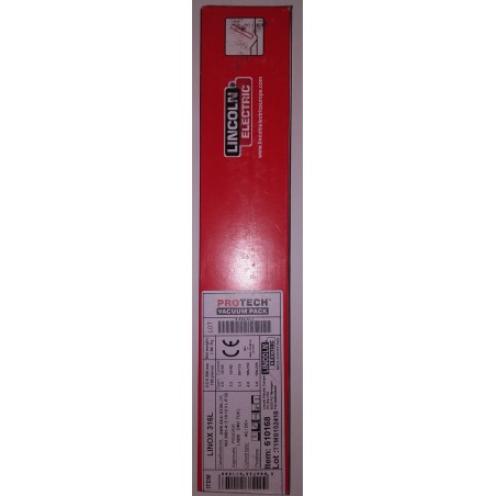 LINCOLN ELECTRODO LINOX 316L.  2MM X 300MM. INOXIDABLE 316.