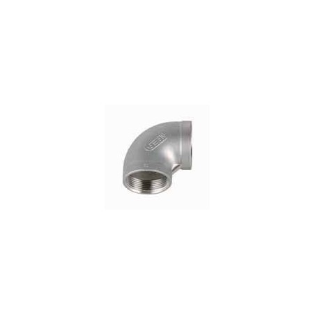 FIGURA 90. CODO 90º H-H. MEDIDAS: 3/4" INOXIDABLE